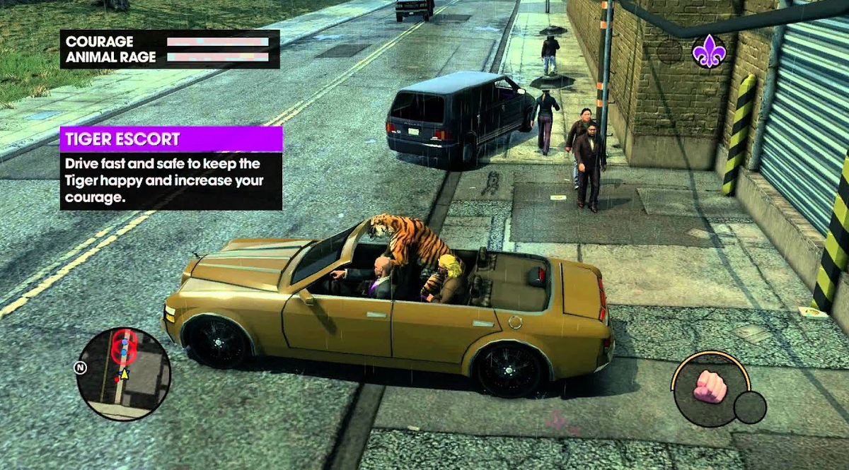 Аррр. Как Вам прокатиться в авто с полосатой большой кошкой, которая ещё и лапой Вас бьёт!?