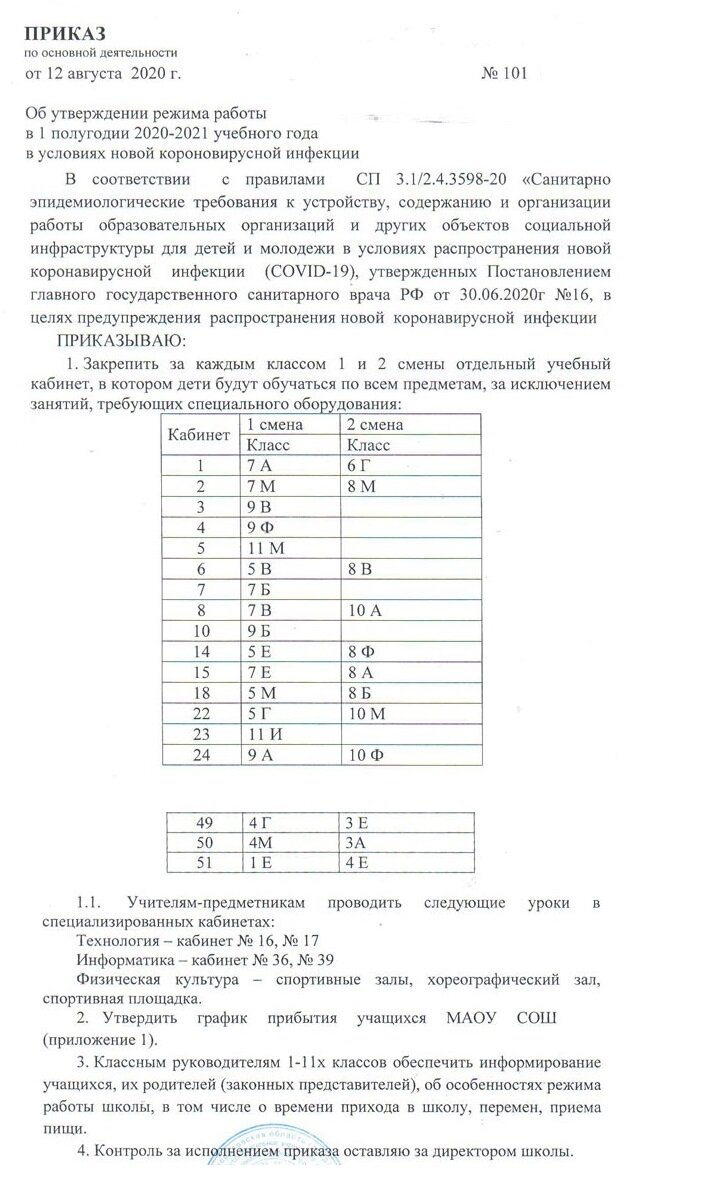 Примеры Документов Школы О Подготовке К Новому Учебному Году В.