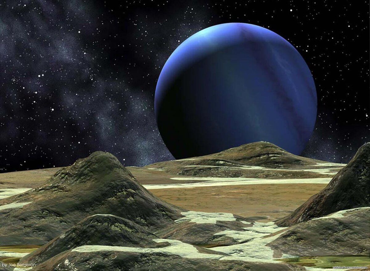 Нептун Планета вид из космоса