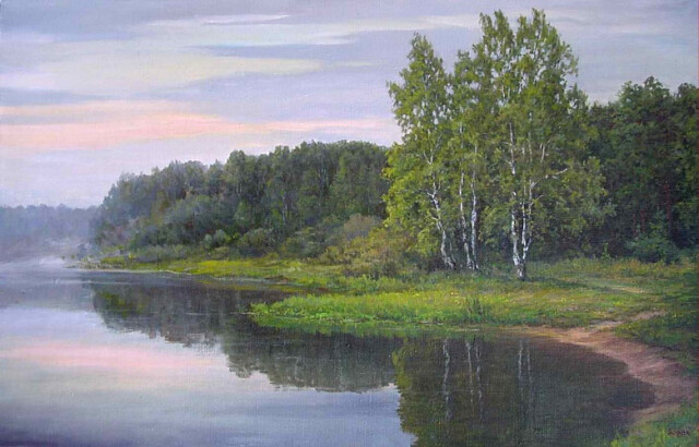 Художник Акимов Николай Владимирович. Рассвет 