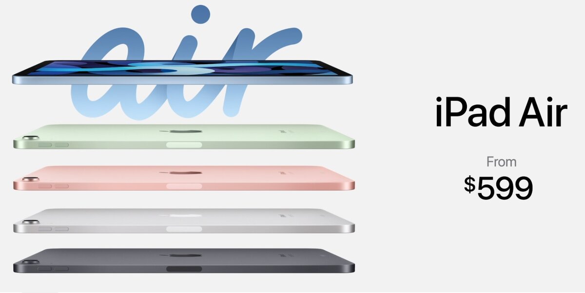 На презентации, помимо iPad 8-поколения, был представлен обновленный iPad Air