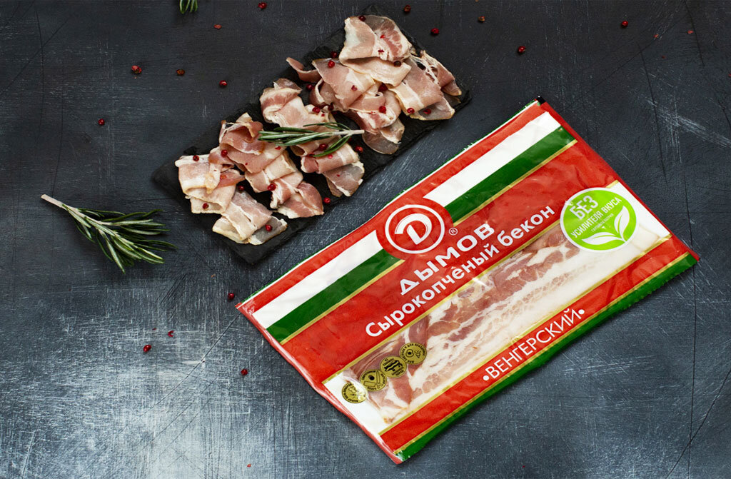 Разбор состава: Бекон сырокопченый Дымов Венгерский - Calorizator