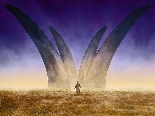 Четыре рога, которые пришли сбить четыре рабочих из видения Захарии.