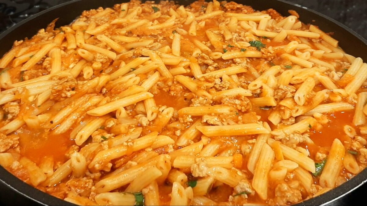 Макароны с фаршем по домашнему 😋