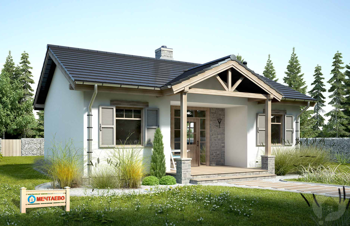 Общая площадь - 61,7 м²