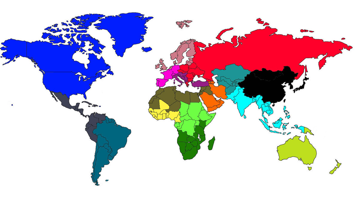 16 countries. Карта стран. Сфера влияния России. Карта сфер влияния. Сферы влияния в мире.