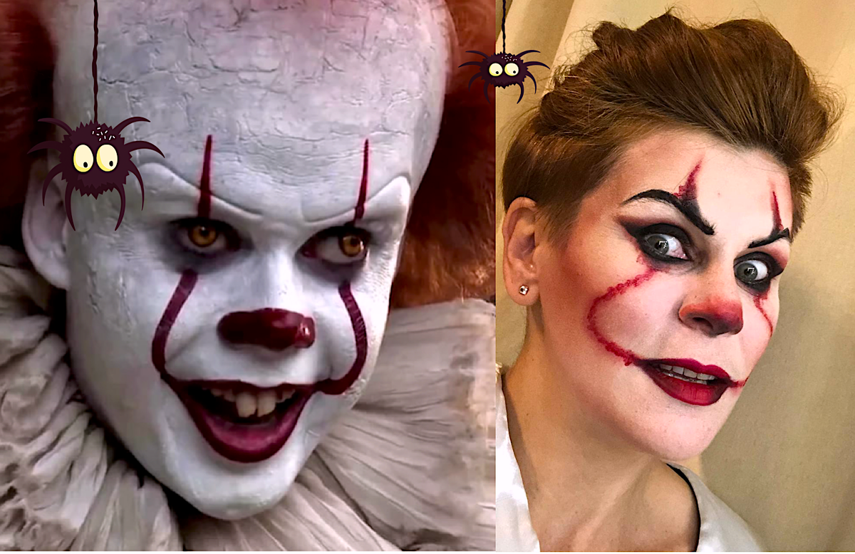 визажист Татьяна Маркина в образе персонажа из фильма "ОНО", фото предоставлено автором