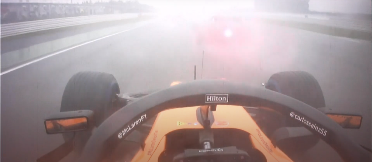 Карлос Сайнс, дождевая гонка на Хоккенхаймринге 2019