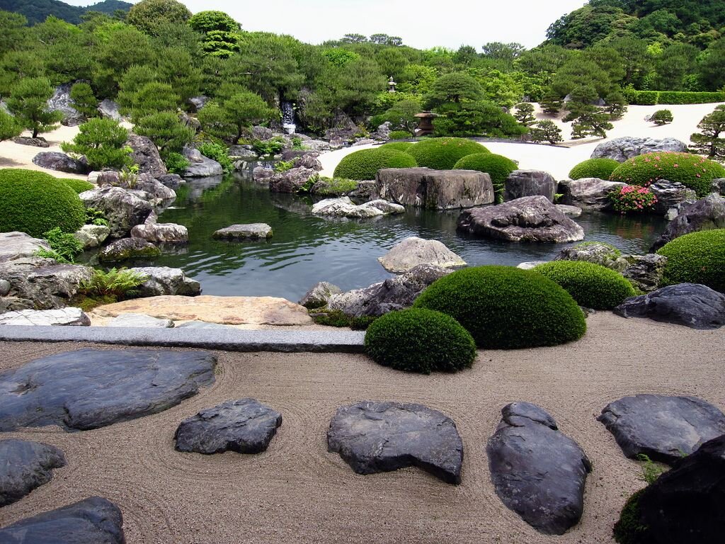 Фото сад камней в японии