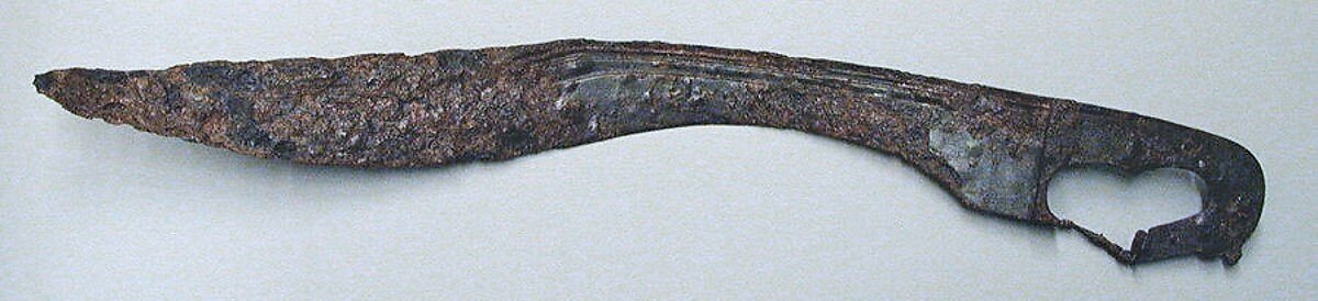 Копис из собрания Metropolitan museum.  Греция, V - IV в. до н.э. Длина 56,7 см, вес 700 г.