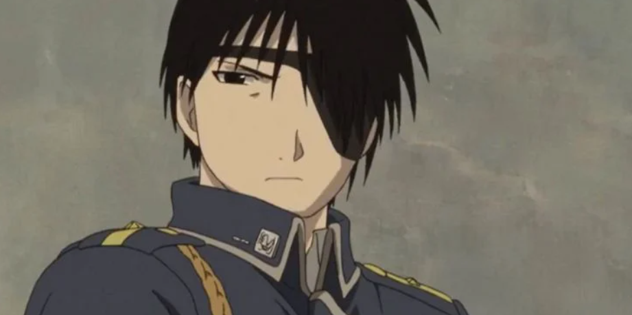 Скриншот из аниме: "Стальной алхимик: Завоеватель Шамбалы / Fullmetal Alchemist: The Conqueror of Shamballa", Один из главных персонажей - Рой Мустанг / Roy Mustang