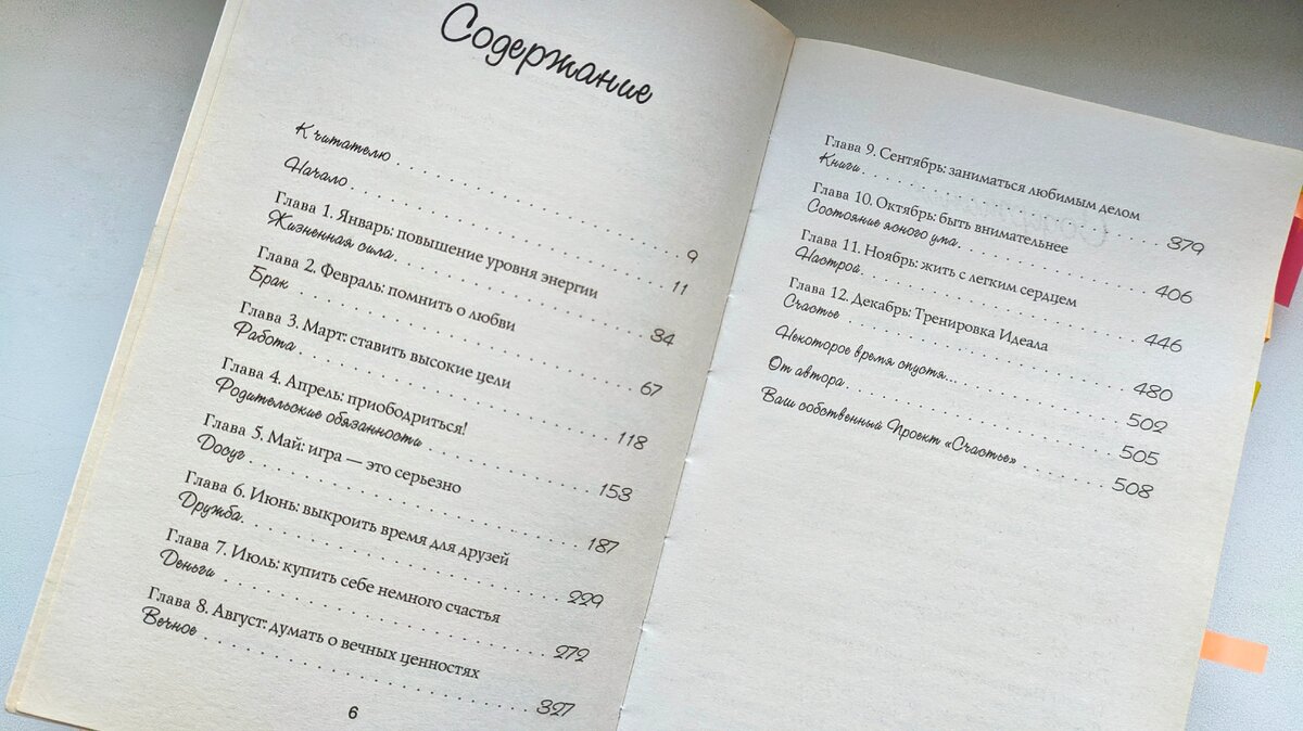 Содержание книги «Проект Счастье. Мечты. План. Новая жизнь»