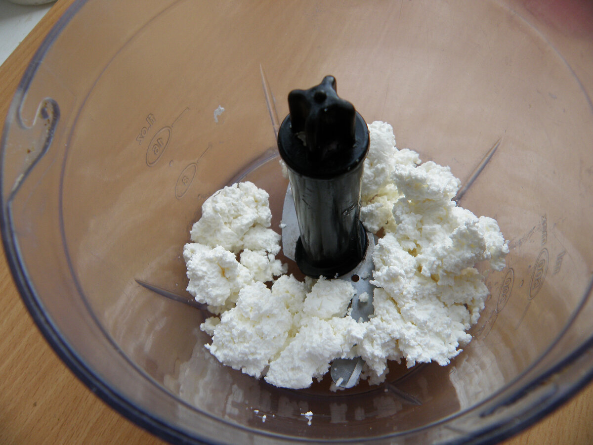 Творог в блендере Фото автора.