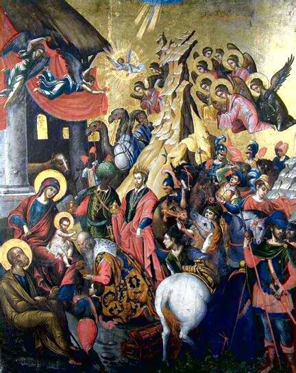 Михаил Дамаскин "Поклонение волхвов"