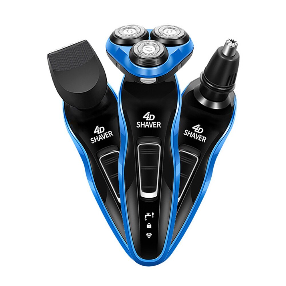 Multifunctional 4d electric shaver