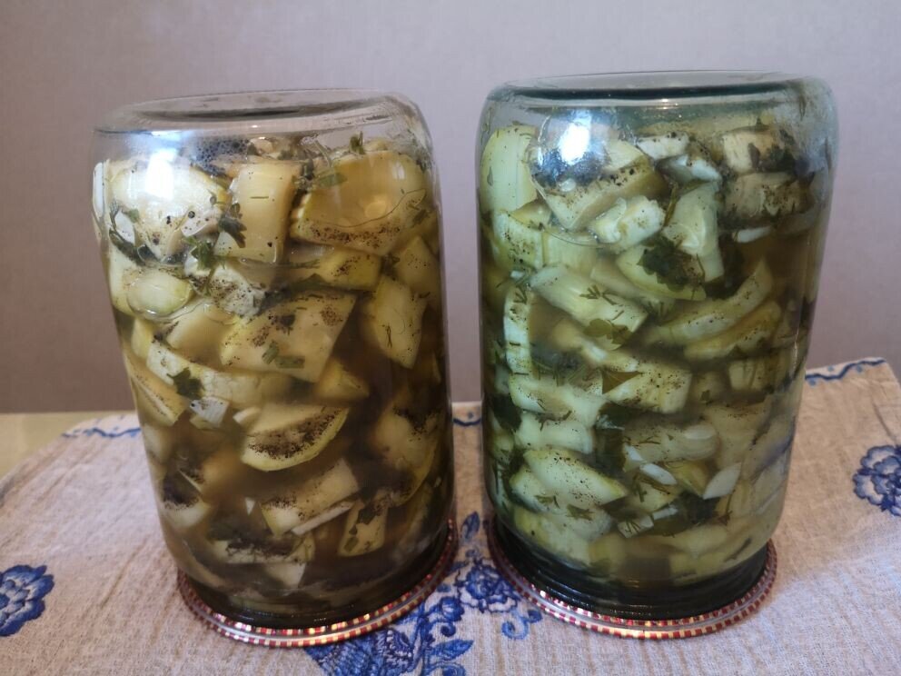 Закуска из кабачков на зиму.
