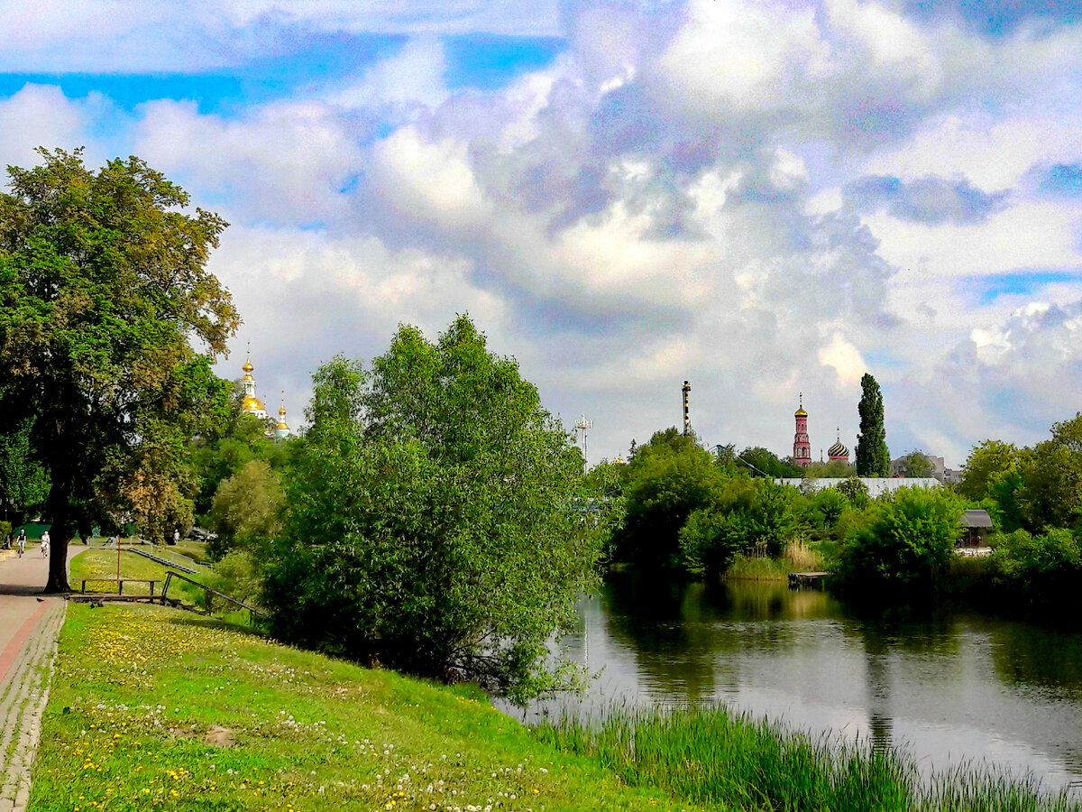 Набережная реки Цна, фото автора