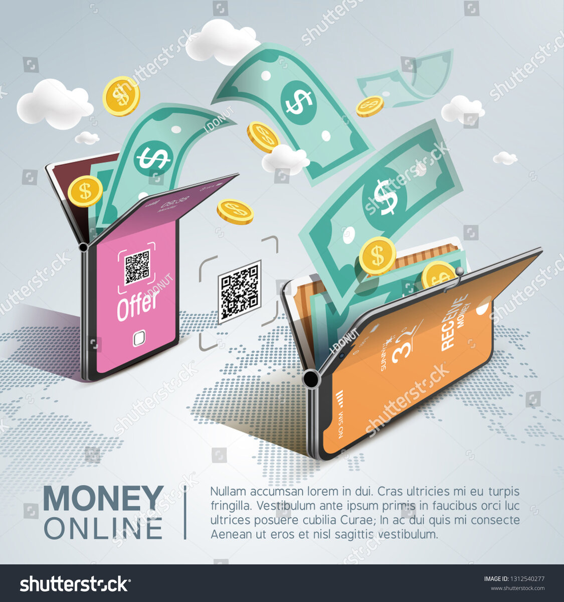 Одна из топовых иллюстраций в векторной графике по запросу "money". Автор: VECTORY_NT