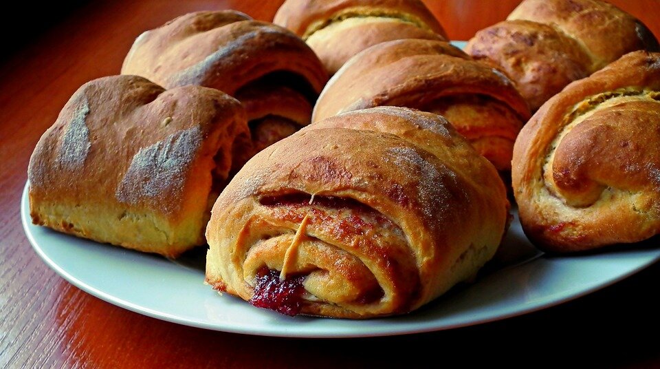 Булочки с мармеладом