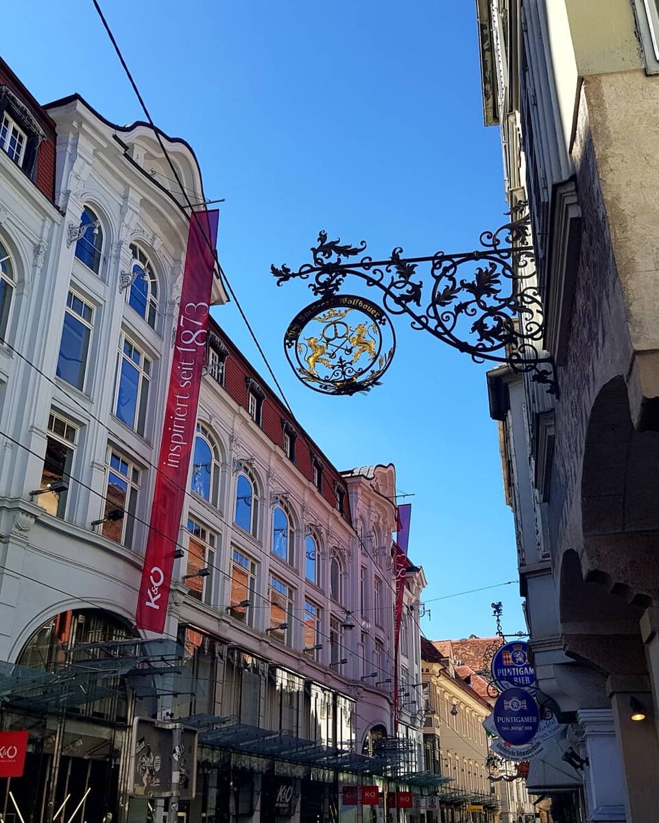 Красивые улочки города Грац