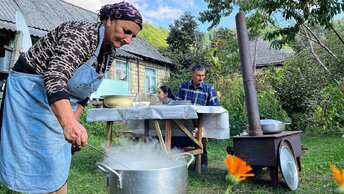 Жизнь обыкновенной семьи в деревне! Рецепт Азербайджанских хинкалей