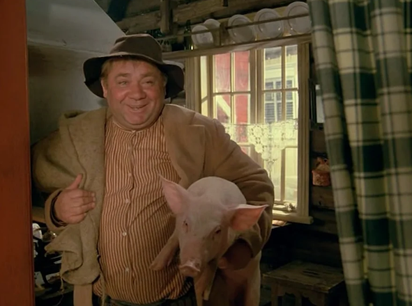 Евгений Леонов в фильме "За спичками"