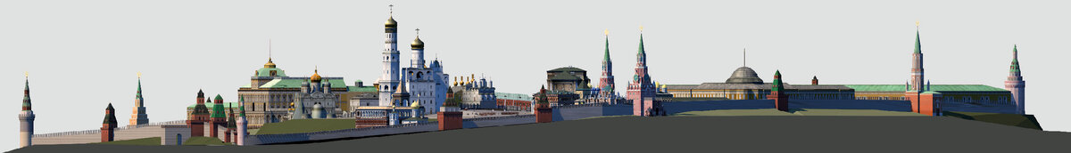 Детские проекты в кремле 3D модель Кремля c.i.h. Дзен
