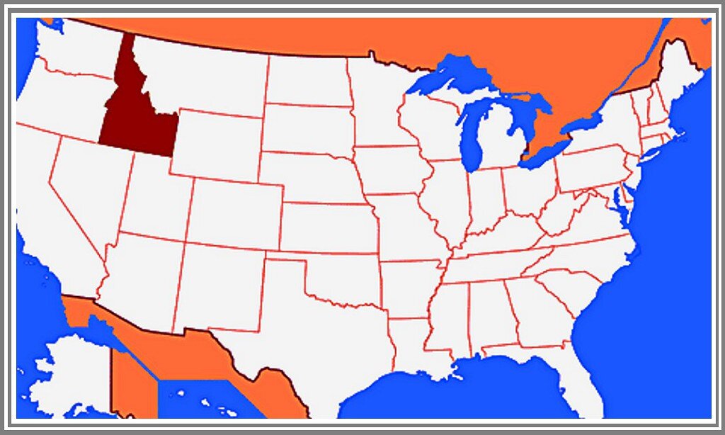 Картофельный американский штат. Штат Айдахо на карте США. Картофельный штат США. Штат Айдахо на карте. Картофельный штат в США 6.