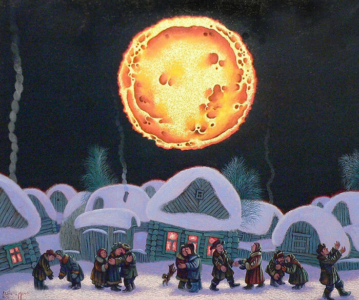 И. Шаймарданов. Из цикла "Псковская Масленица"