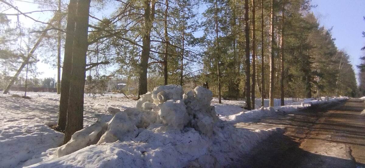 Последние мартовские сугробы