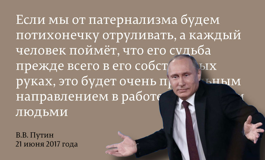 Сравнение антисоциальной политики Путина с политикой Бориса Ельцина