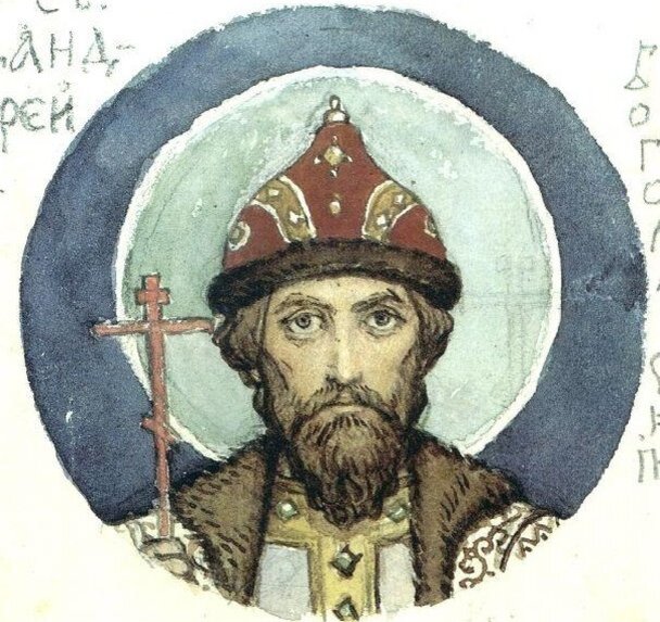 Андрей Боголюбский. Эскиз росписи Владимирского собора в Киеве, 1885-1896, автор - Виктор Васнецов. Государственная Третьяковская галерея, Москва