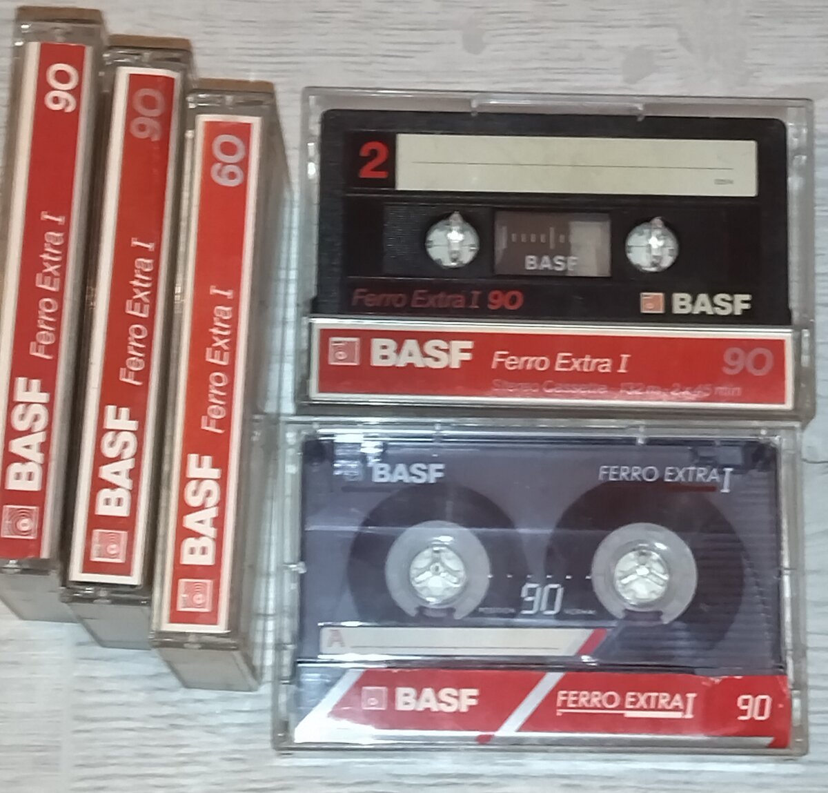 Аудиокассеты Basf FerroExtra1  из домашней фонотеки автора