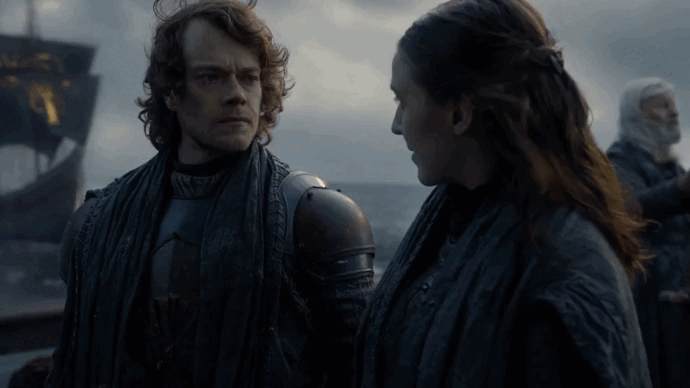 Теон Грейджой вместе с сестрой Ашей Грейджой.