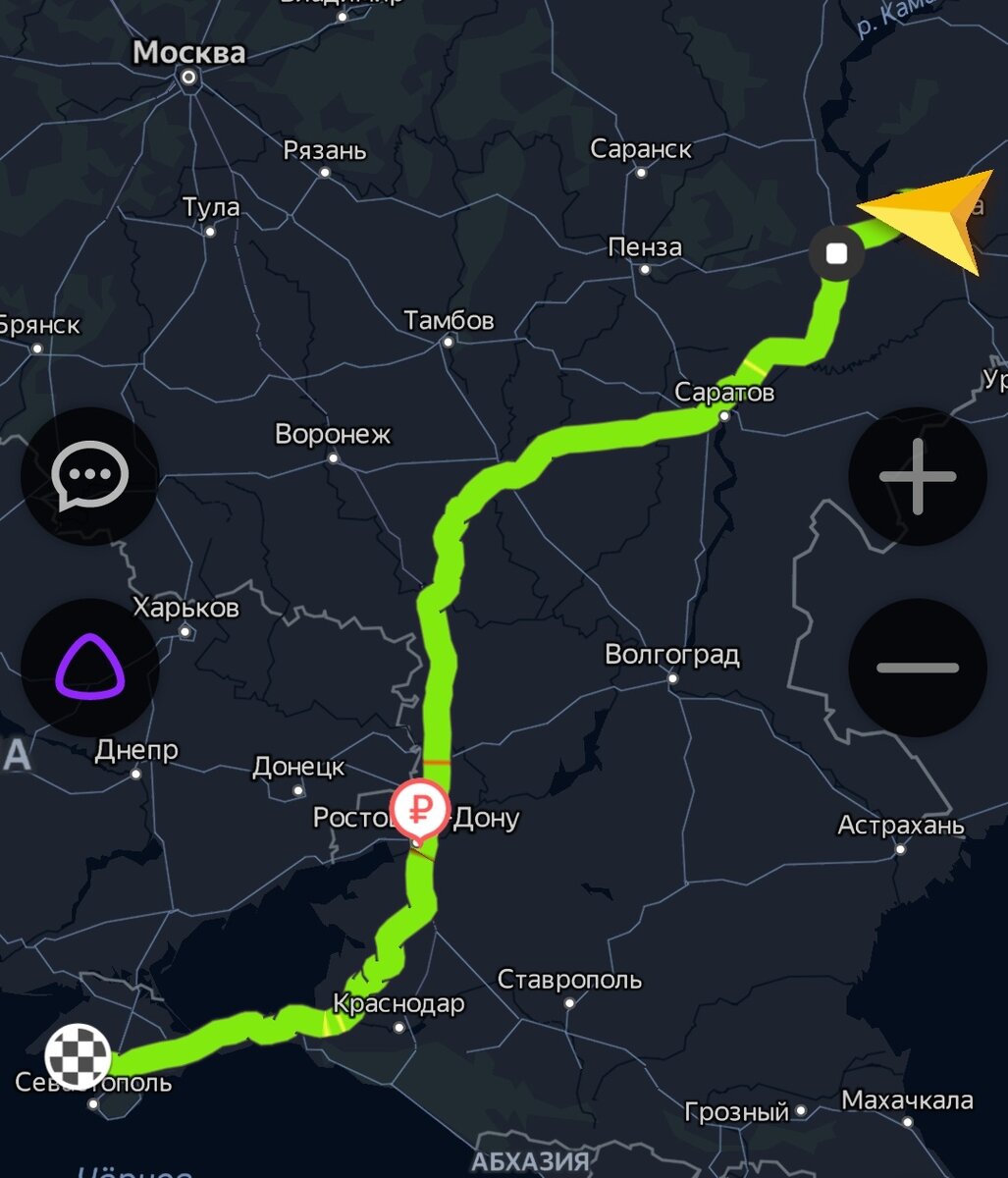 Наш маршрут Самара - Крым