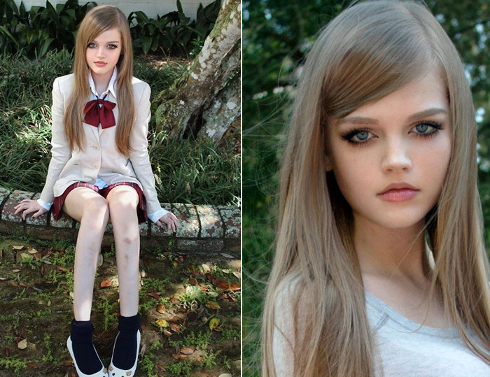 Американка Дакота Роуз учит всех желающих правильно одеваться и делать кукольный макияж посредством роликов на Youtube
