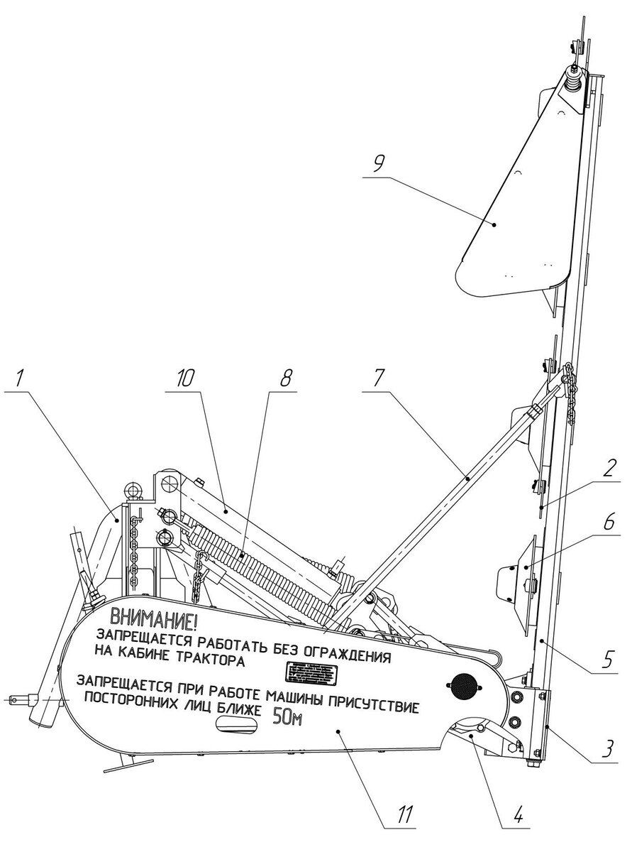 Роторная косилка КРН-2,1 - описание, характеристики