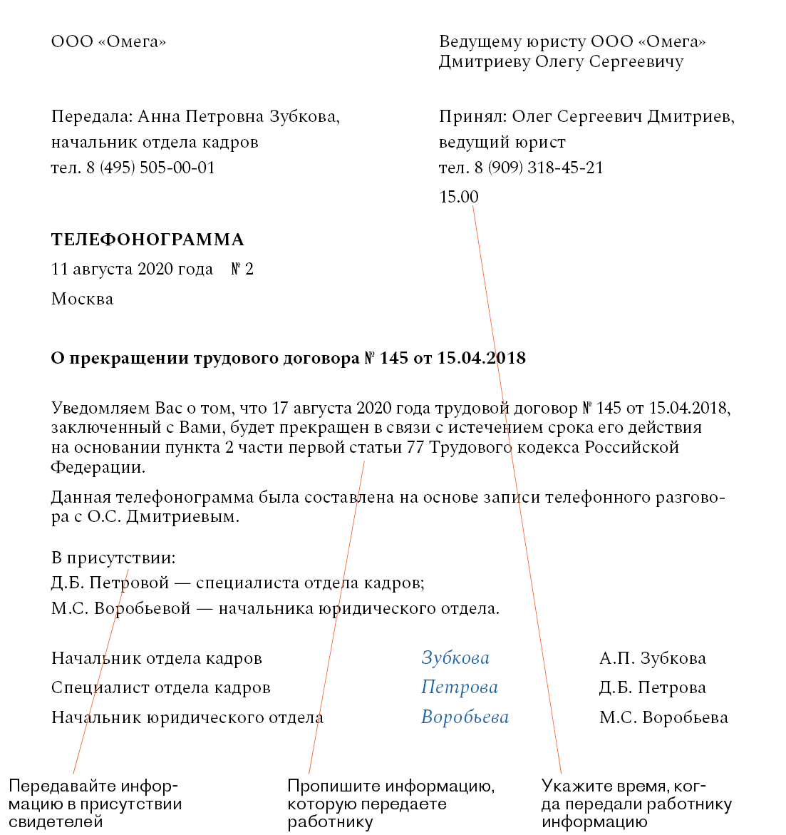 Образец уведомления о расторжении трудового. Форма уведомления о расторжении трудового договора по ст 280. Письмо уведомление о прекращении трудового договора. Уведомление работника о расторжении трудового договора. Уведомление работнику о расторжении срочного трудового договора.