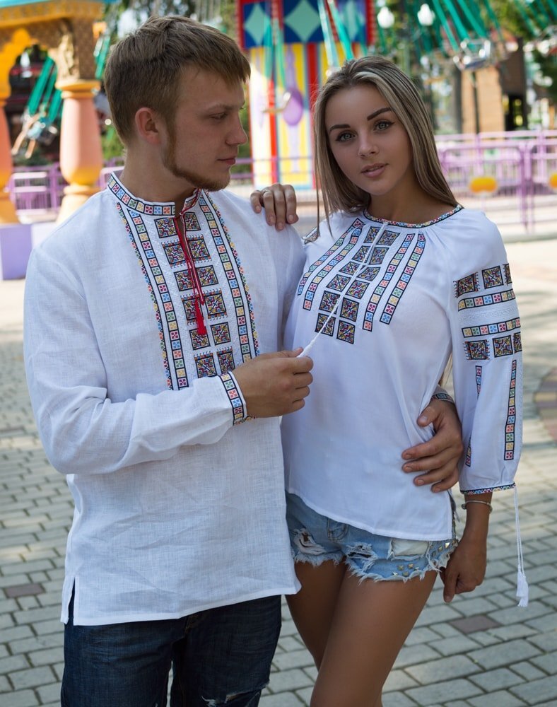 Женская славянская рубаха Агния