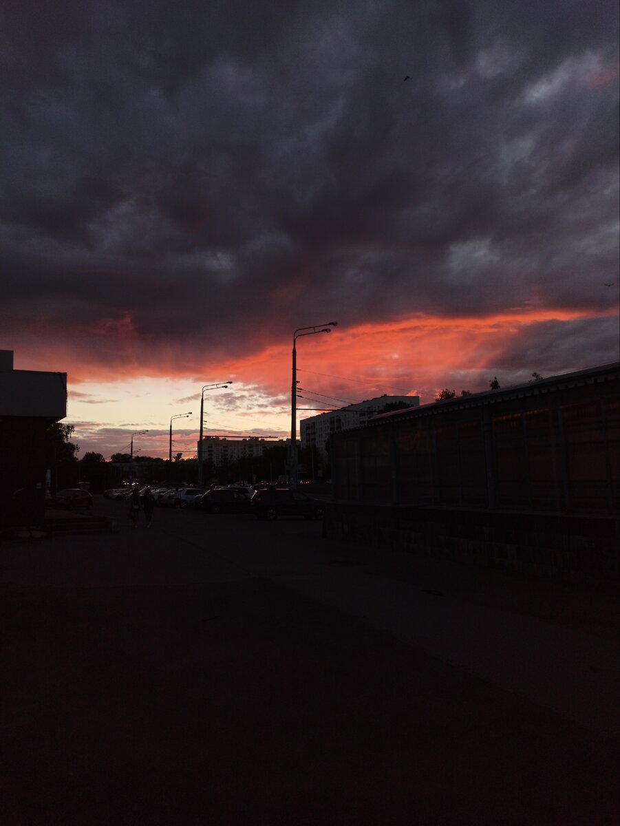 Красивый закат.