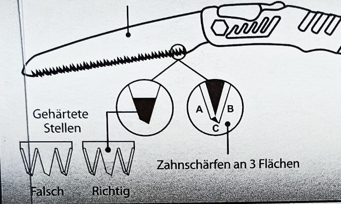 Zahnschärfen an 3 Flächen - Заточка зубов на 3-х поверхностях.