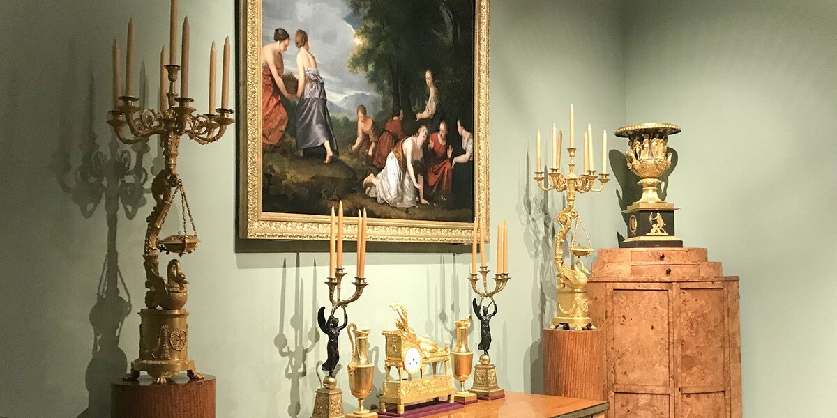 Зеленая гостиная. Санкт-Петербург. 1800-е годы