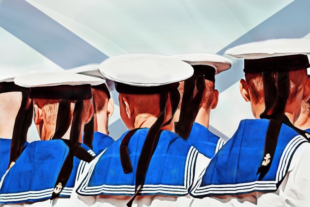 Art матросов выполнен дизайнером "Злючка Колючка".