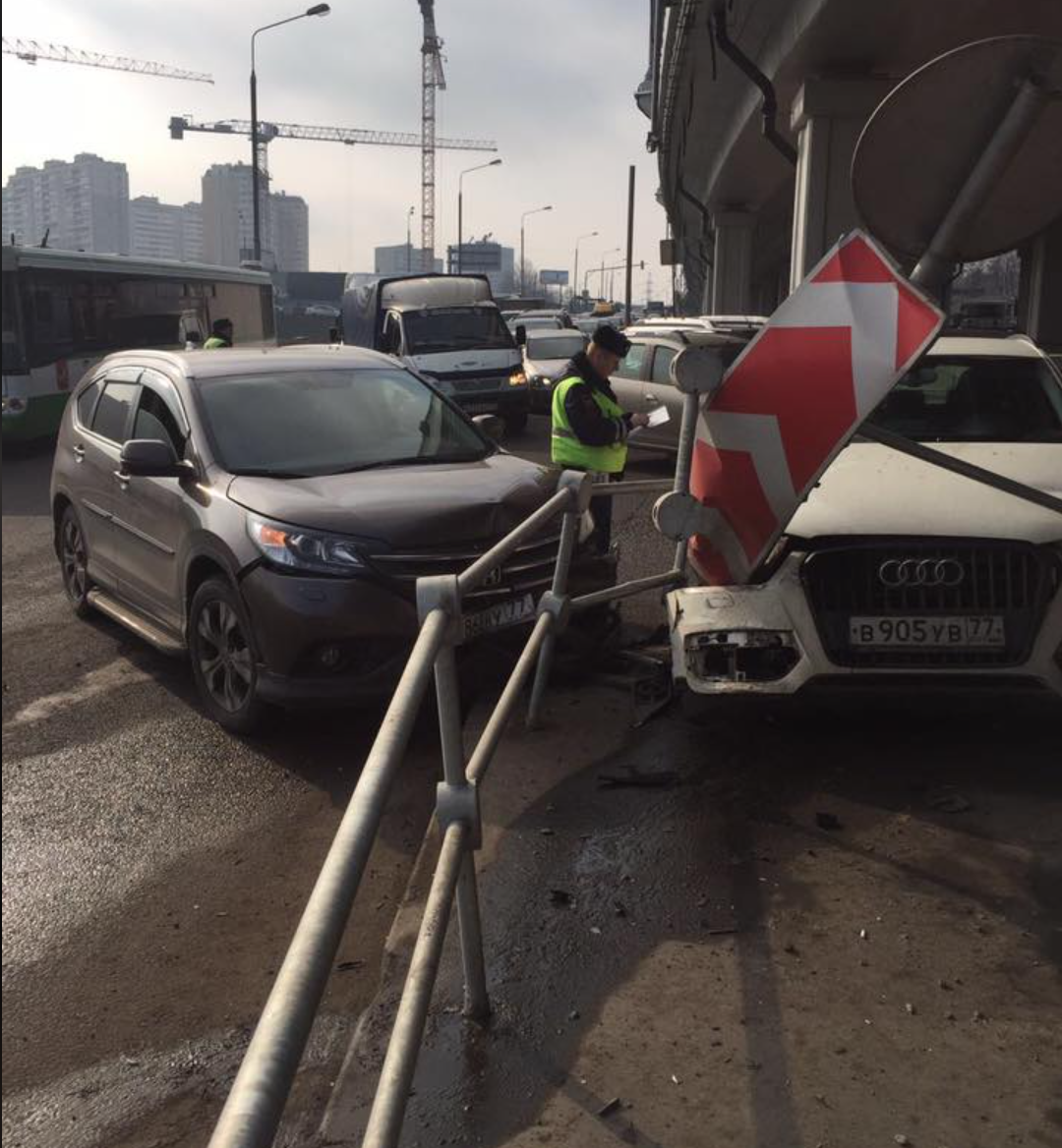 Фотография с места аварии
