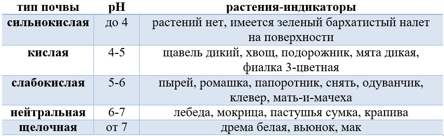 Кислотность почвы по сорнякам с фото как определить