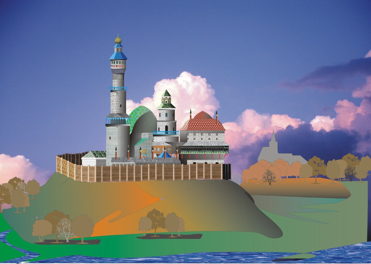 Реконструкция ханского дворца в Хан-Кирмане (Касимове) в XV – начале XVI вв. доктора архитектуры Н.Халитова.  