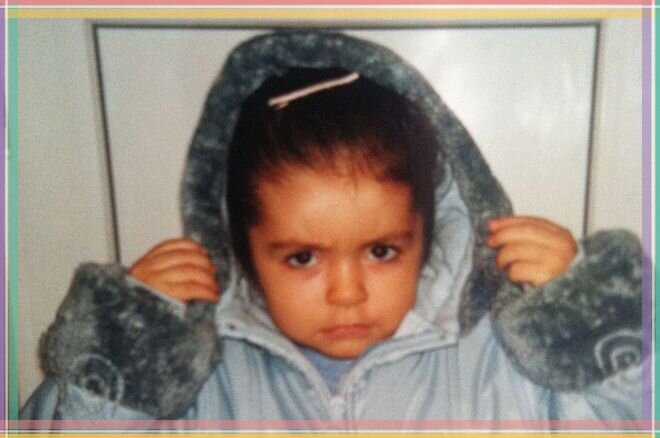 Совсем маленькая Юлия Синицына.