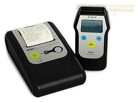 Алкотестер с печатающем устройством