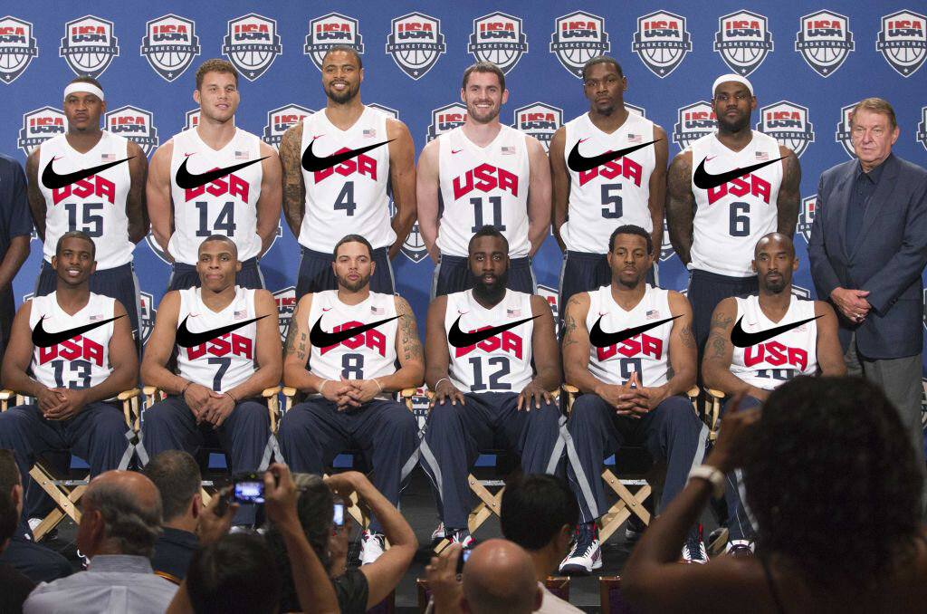 Мужская сборная США по баскетболу. 11 из 12 — партнёры Nike