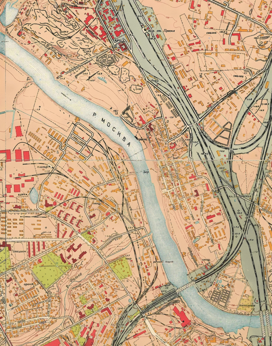 Карта москвы 1951 года